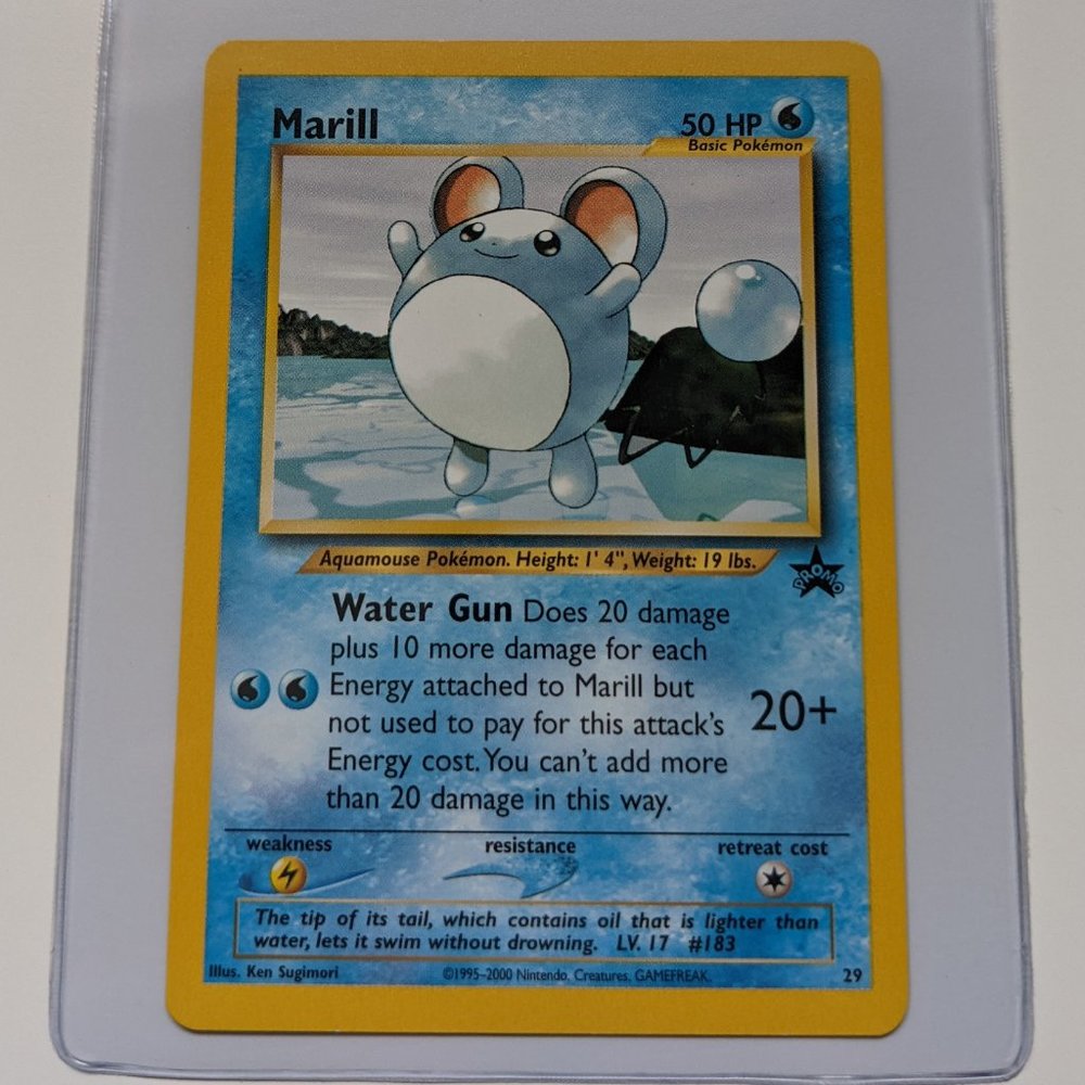 Marill Non-Holo Black Star Promo #29 Rare
